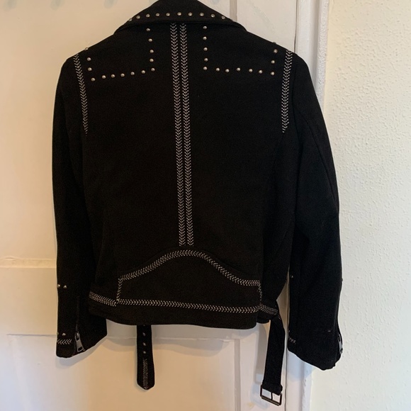 Black Suede Moto Jacket - Picture 2 of 3